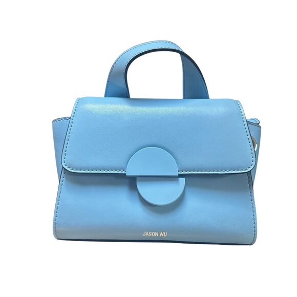 JASON WU Leather Micro Satchel Light Blue NWOT - Picture 1 of 5